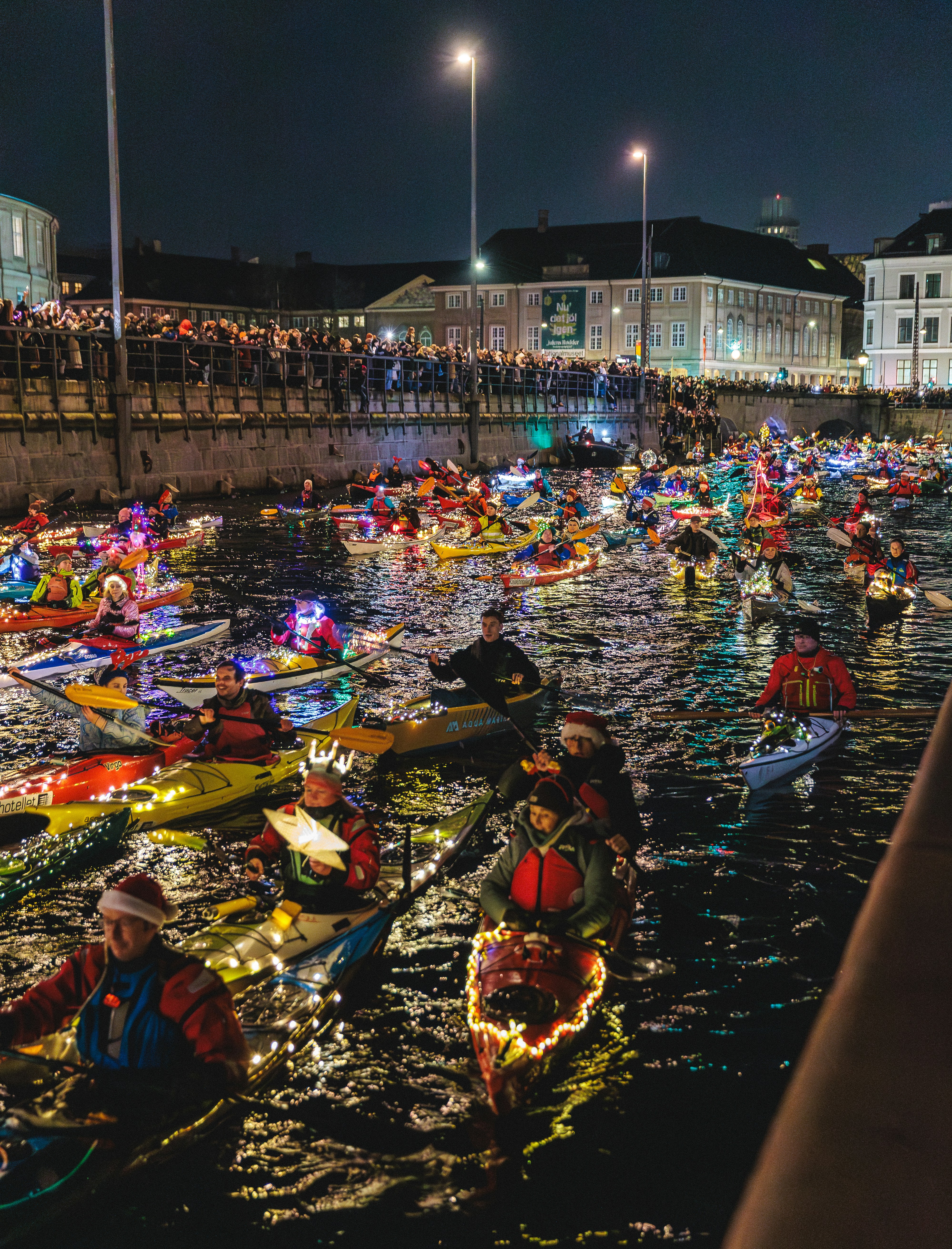 People celebrating at a festival in Copenhagen