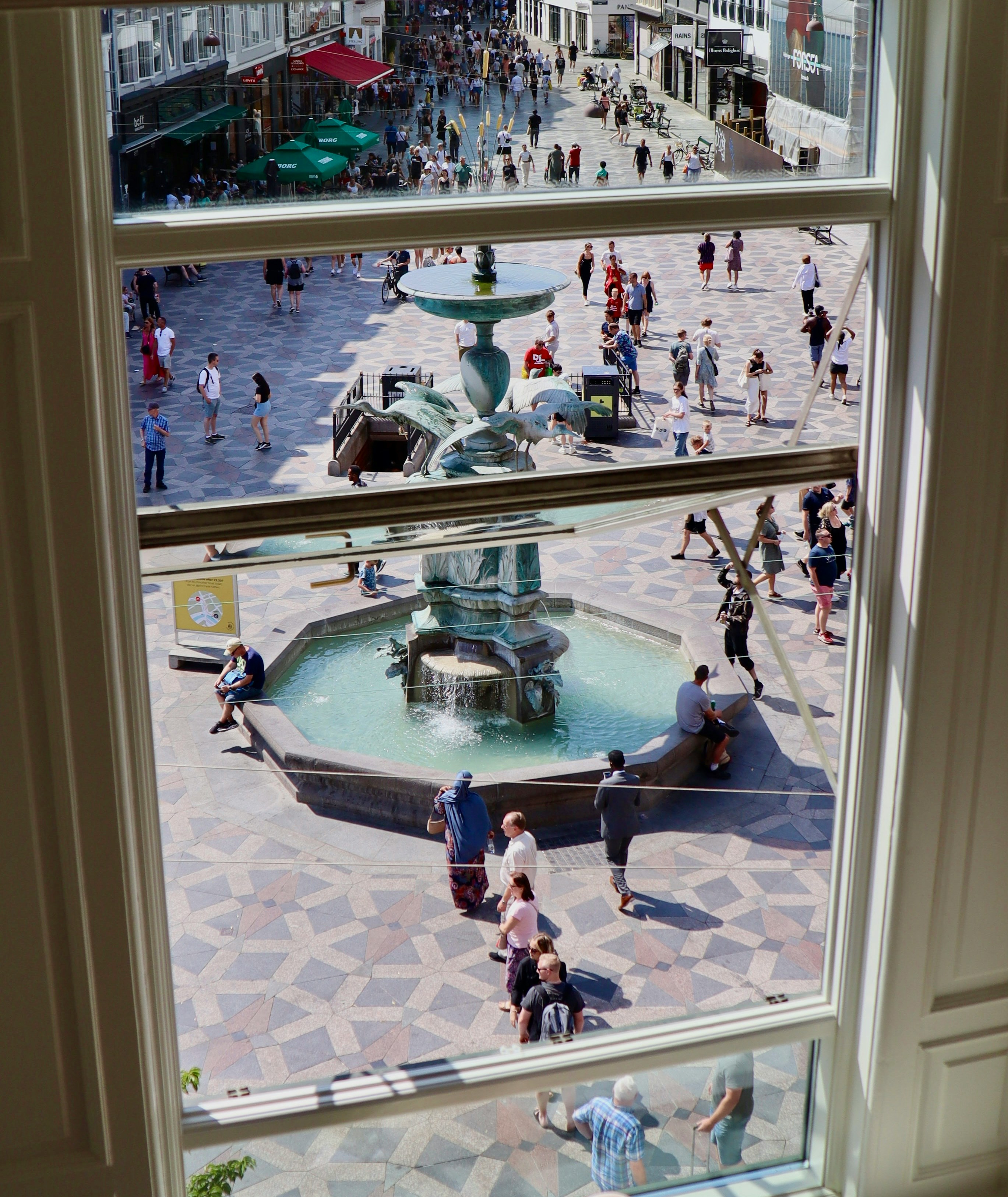Monuments seen from a window